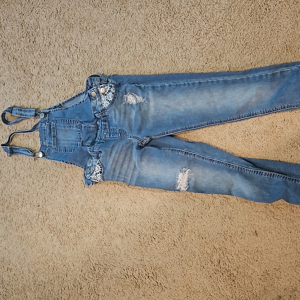 Justice jeans overalls